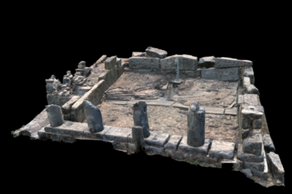 Modèle 3D de la Doric House, Labraunda.